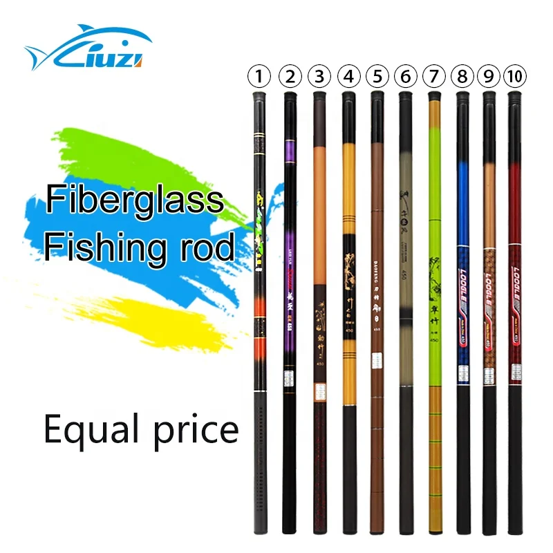 
Promotional high quality glassfiber telescopic fiberglass fishing rod 