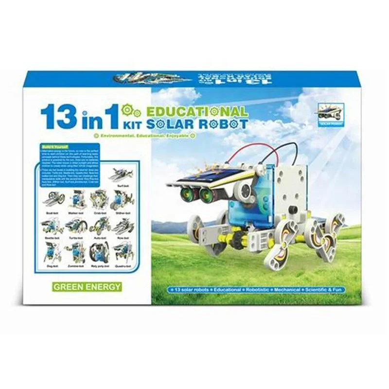 Juguete 13 في 1 Education Diy Stem Toy Educativo Solar Robot For Kid