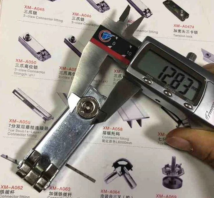 Tension Lock for Exhibition Booth  3 Clow Lock Suit for Octangnol Eight Way Extrusion System Profiles