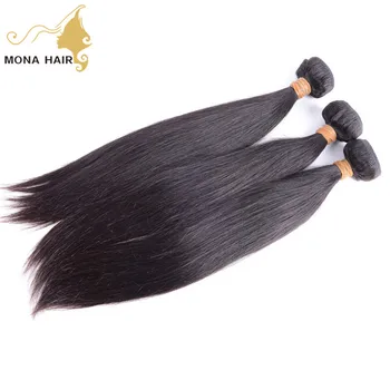 100 percent raw human hair wholesale Alibaba no tangle Chinese straight unprocessed real hair