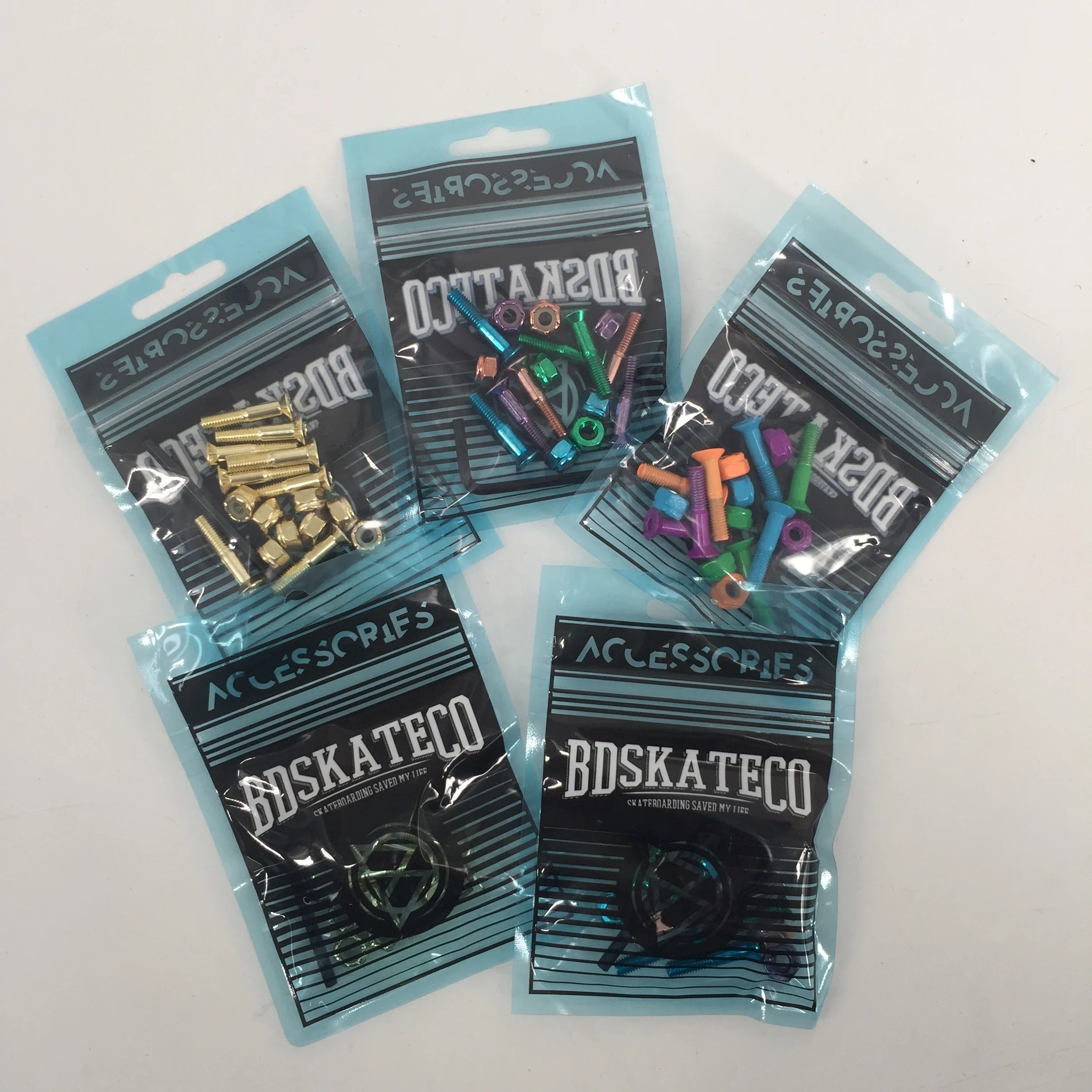 Multi Color Skateboard Mounting Screws For Skate Board Deck Bolts And