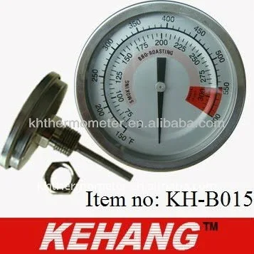 Двухметаллический термометр для барбекю, гриля, духовки, 3 дюйма