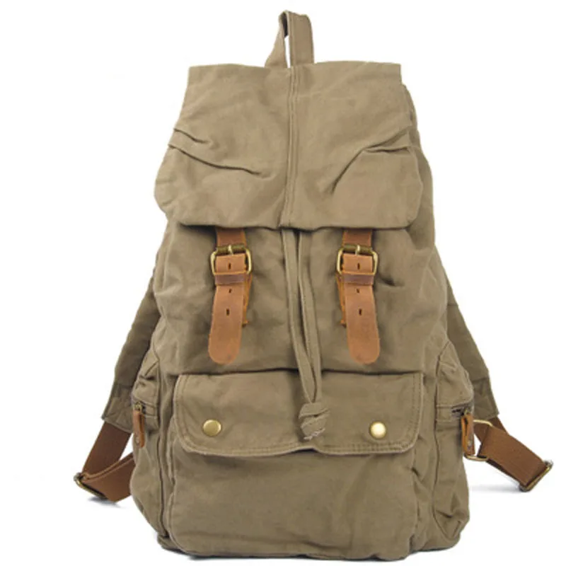 Mochila HIPPIE tela Color Verde Condición Casi nuevo