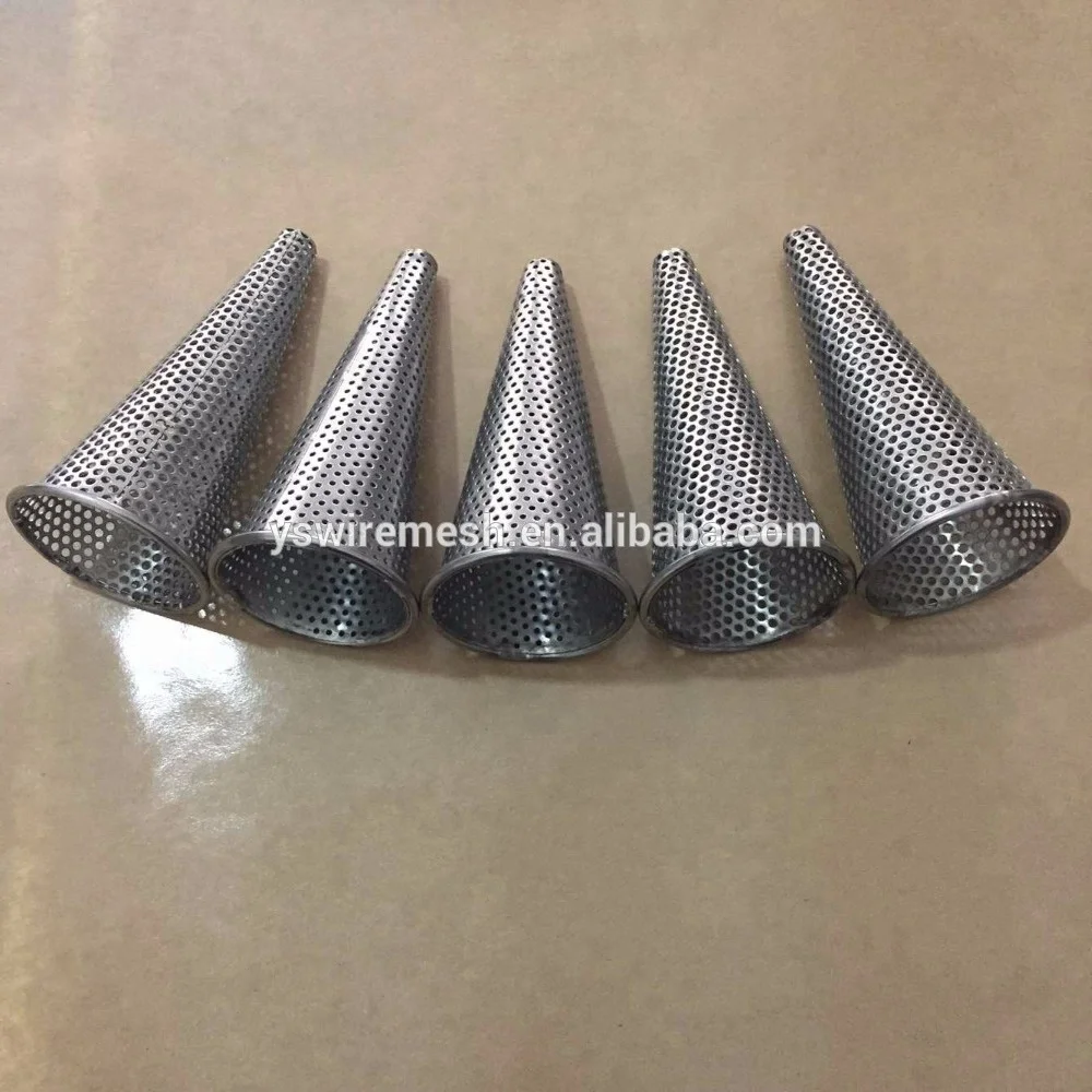 Ss304 Food Grade Customized Stainless Steel Perforated Tubes Cone for Filtration
