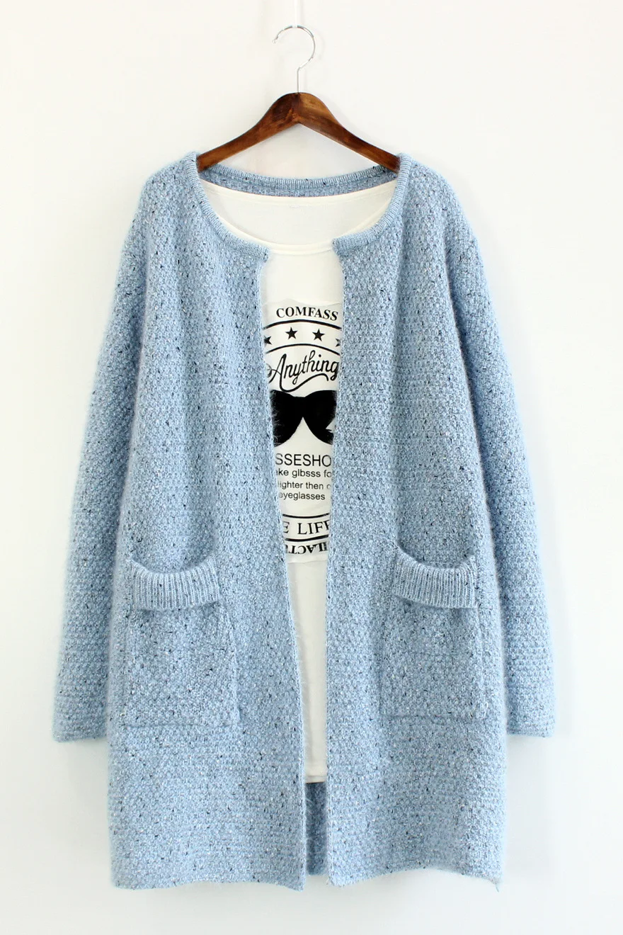 2016 Autumn font b Winter b font Women Sweater Warm Mohair O Neck Women Cardigan Long