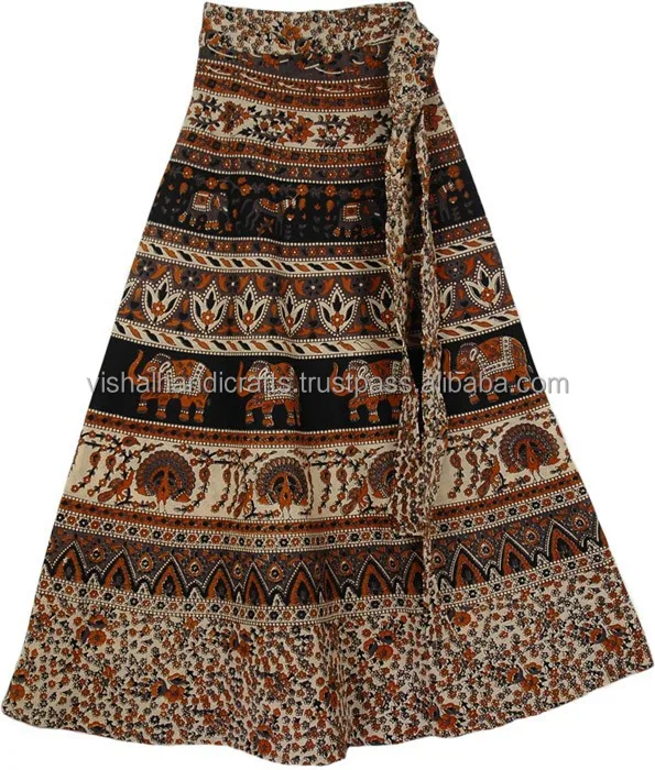 Elegant Wrap Around Skirts From India ...
