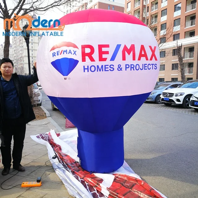 Remax Inflatable Advertising Balloon-6-8ft Built-In Fan Oxford Cloth Digital Printing Customizable Size Color for Effective