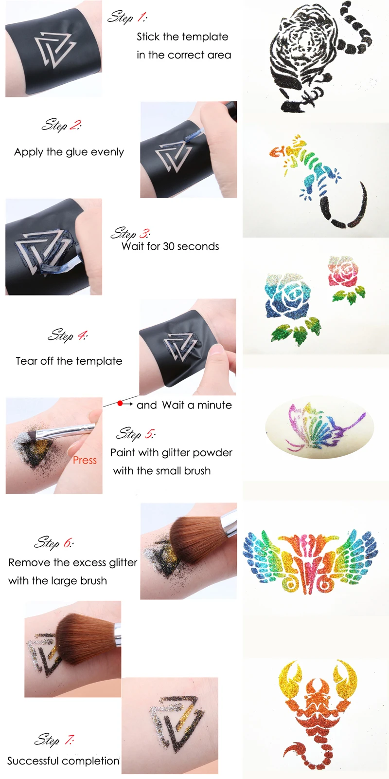 3d Temporary Tattoo Sticker Wholesale Manufacturer Custom Temporary