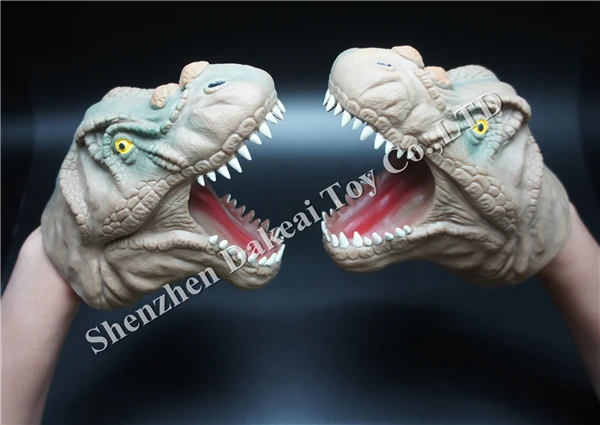 
 Хит продаж, экологически чистый мягкий резиновый мир Юрского периода, игрушка динозавра, забавные игрушки динозавров, Имитация Динозавра, ручная марионетка  