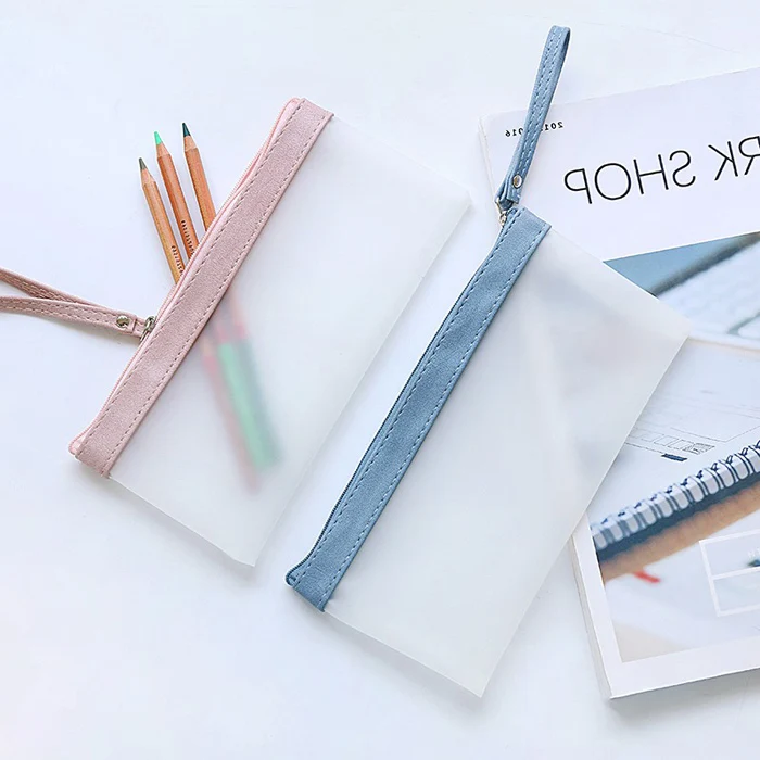 frosted zipper bolsas