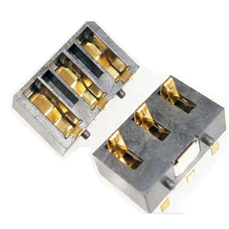6P Right Angle Battery Connector for Mobile Phones 4P 8P Terminals 2.0mm Pitch ABS Housing Copper 3P Battery Connector Power
