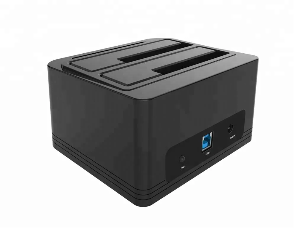 
Док-станция для жестких дисков с USB 3,0 на SATA Dual-Bay, 2,5 дюйма/3,5 дюйма, поддержка SSD, поддержка функций офлайн-клонирования/UASP 