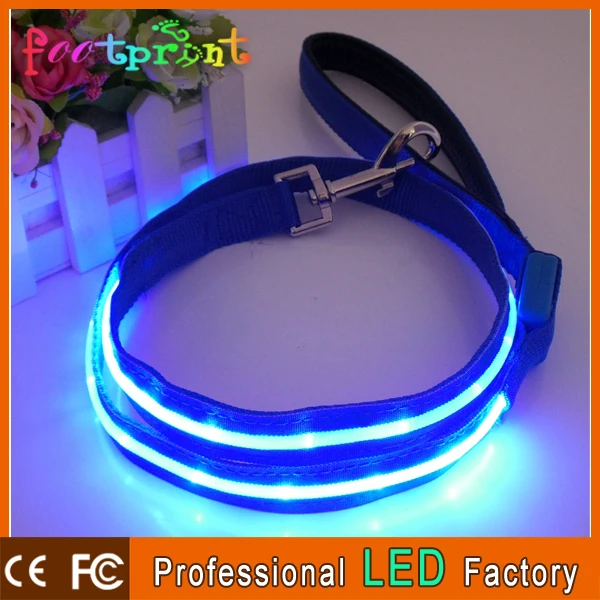 2013 высокое качество освещенные из светодиодов поводок собаки безопасности светящиеся собака полоса
