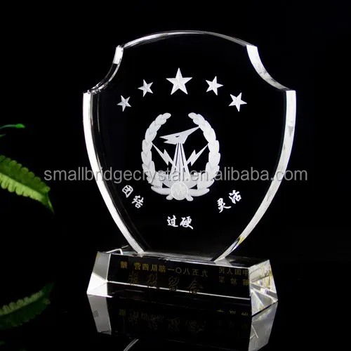 Wholesale High quality 3d laser engraving crystal award trophy