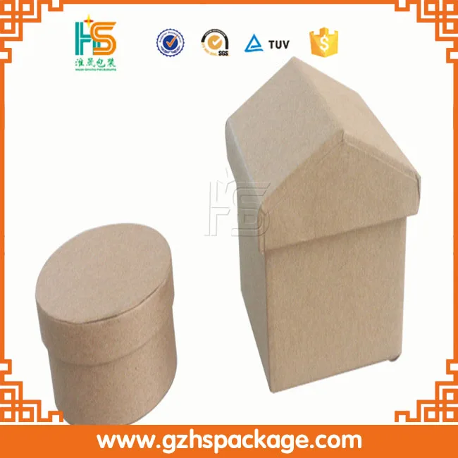 Китай дизайн вторичной переработки бумаги для печати дисплей box картонная коробка овальный малый картонная коробка