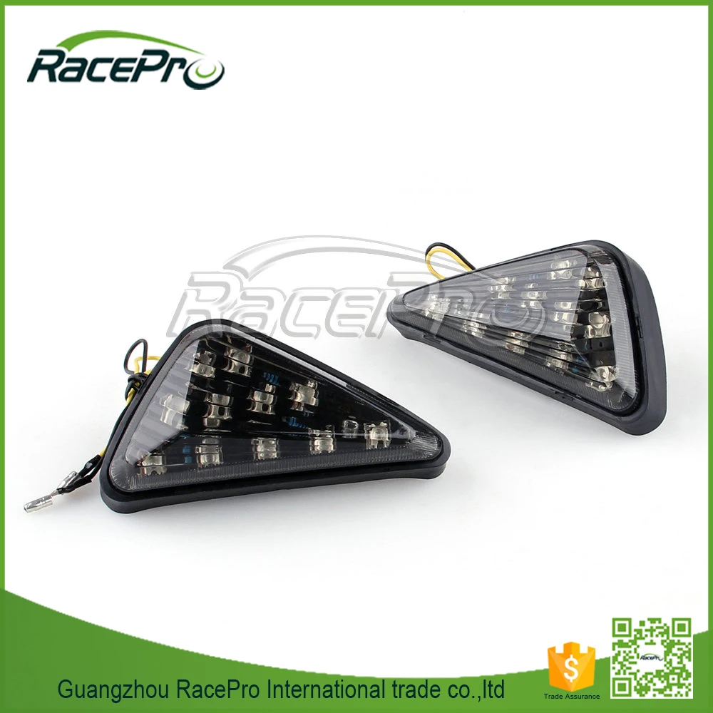 Aftermarket Triangle Casing LED Light Motorcycle Turn Signal for Kawasaki Suzuki Yamaha