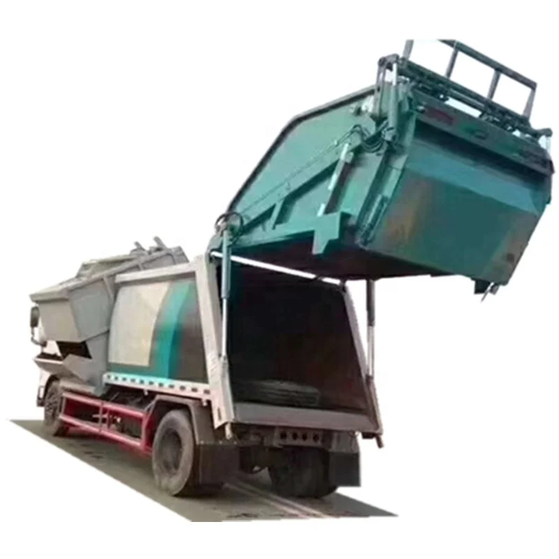 Japan Chassis Cheaper Garbage Classification Side Loading Self Discharge Compactor Trash Transfer Trucks