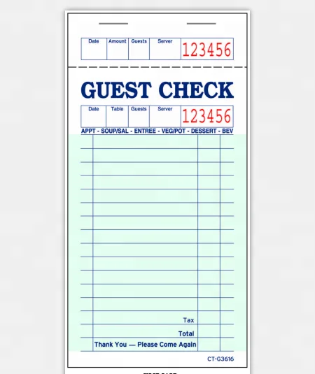 Guest check