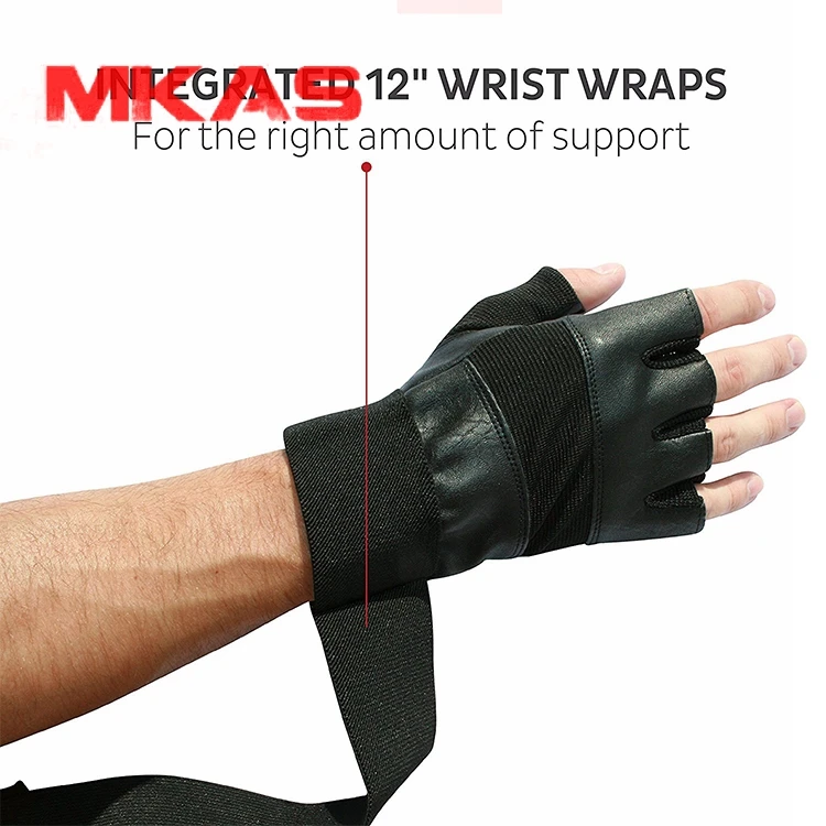 Бесплатная ФБА обслуживание Вес подъема кожаные перчатки