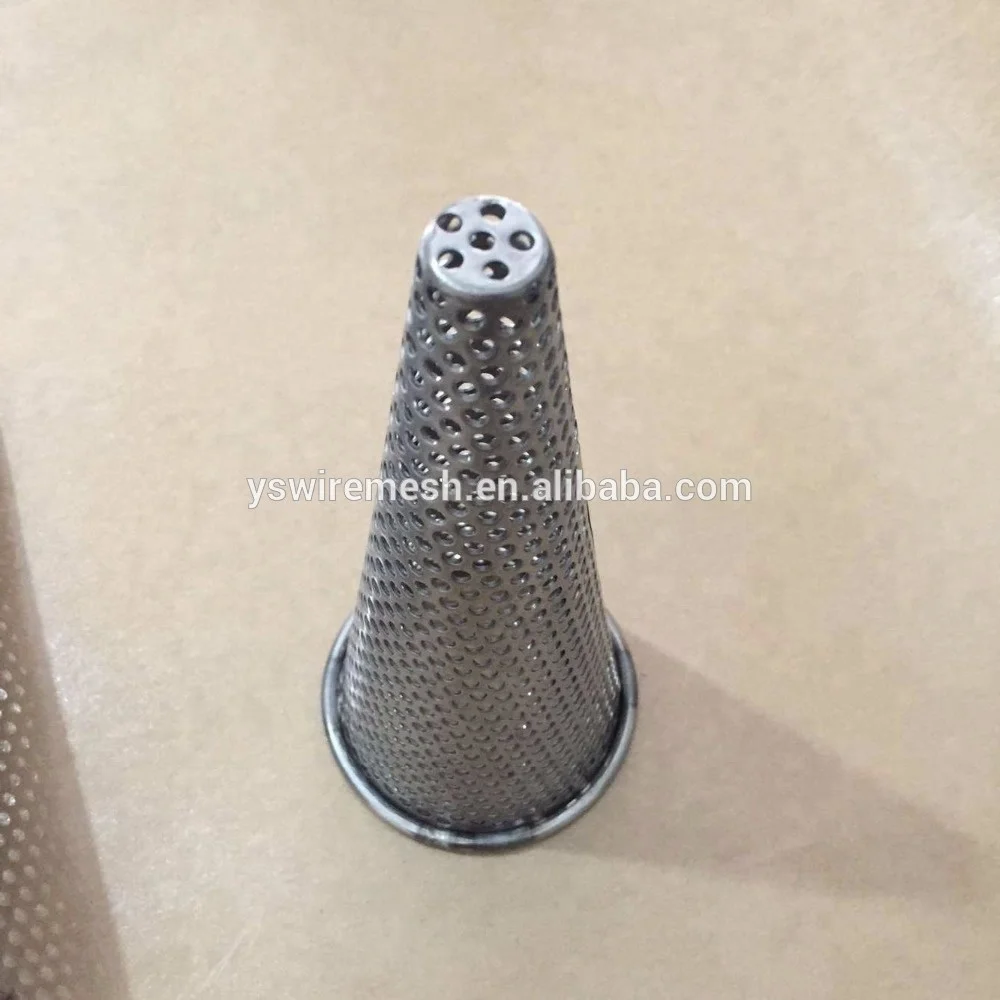 Ss304 Food Grade Customized Stainless Steel Perforated Tubes Cone for Filtration