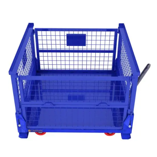 Folding Metal Durable Mesh Pallet Box