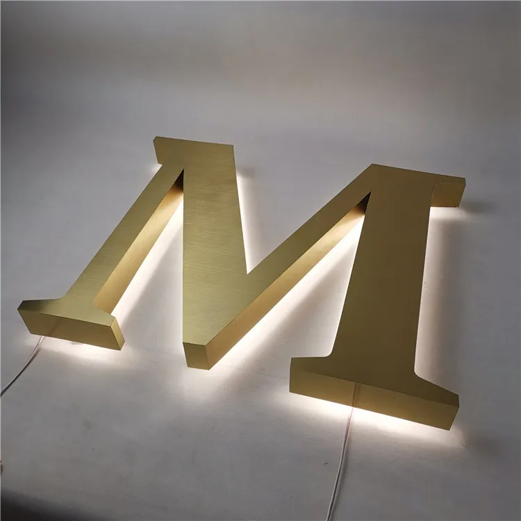 Водонепроницаемый IP67 акриловый светодиодный светильник с подсветкой из нержавеющей стали 3D буквы коммерческий