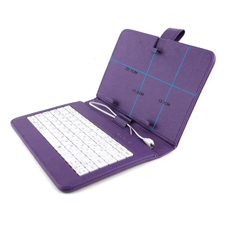 Cartera de piel universal con teclado funda para tablet de 7/8/9.7  distribuido por CABLEMATIC ® 