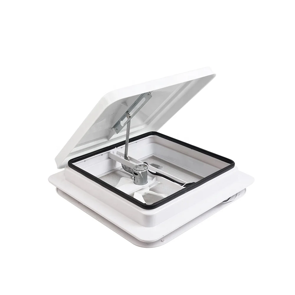 061 12v Roof Vent Standard Rv Roof Vent With Motor,Fan Blade And Switch Standard Universal Vent