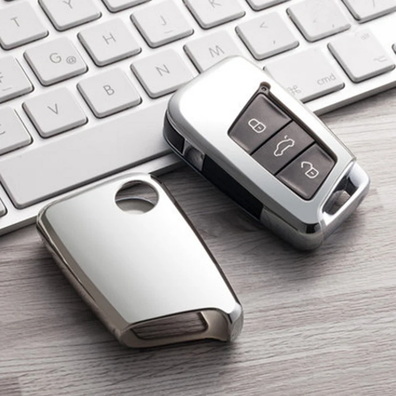 Умный Автомобильный ключ Volkswagen из ТПУ экологически чистый нетоксичный Чехол для автомобильного ключа для VW new magotan 2018 passat19 CC Wei LAN B8