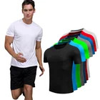 Wholesale Printed T-shirt Wholesale Custom Printing Logo Tshirt Quick Dry T Shirt Sports T-shirts In Bulk