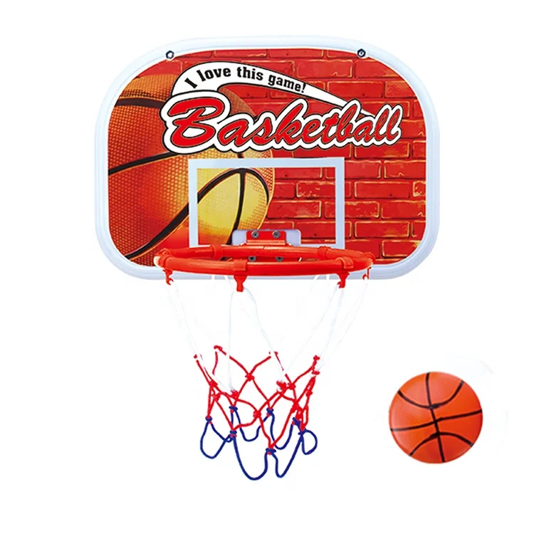 DGWYZCGY Indoor Mini Basketball Hoop Set for Kids Door Basketball Hoop with 2 Little Rubber Basketballs Metal Rim Goal Hanging Wall Mount for Sports Toy Kids Games Child 6 7 8 9 Years 