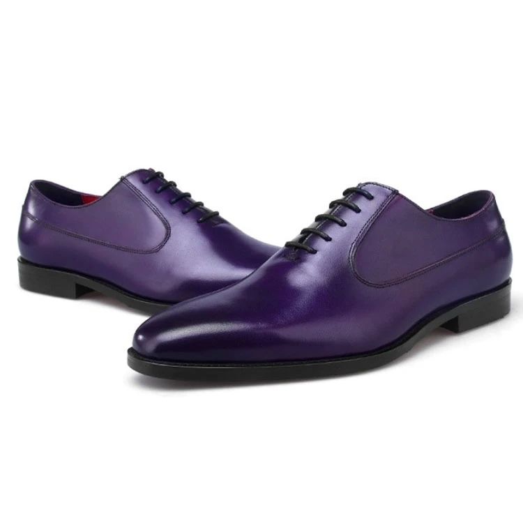 Customized Latest Purple Dress Shoe Men Business Leather Shoes for Man New Year Gift Customized Latest Purple Dress Shoe Men Business Leather Shoes for Man New Year Gift