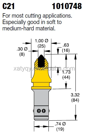 Наконечники из карбида вольфрама C21HD шнековые зубцы