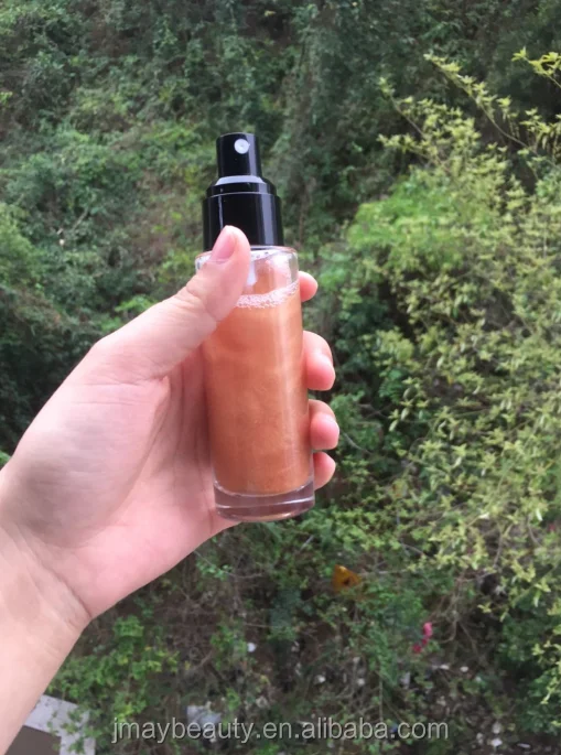 
Блестящий Золотой мерцающий спрей жидкий Хайлайтер для макияжа спрей для тела мерцающий спрей для ежедневного макияжа 