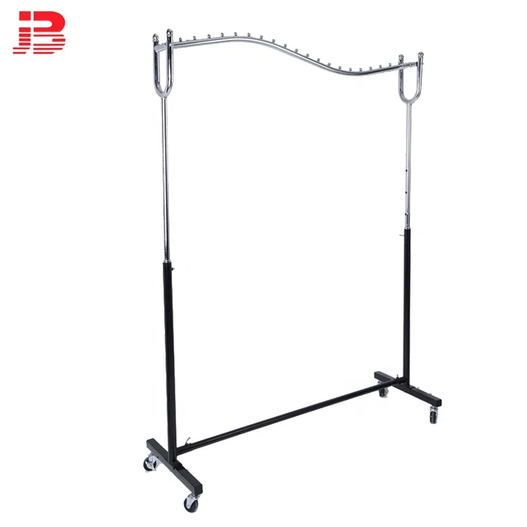 Metal adjustable cloth display rack/ clothes drying display stand rack