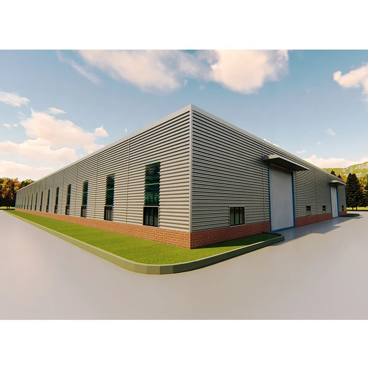 Low Cost 2000 square Meter Prefab House Prefabricated Design Steel Structure Industrial Prefab Buildings