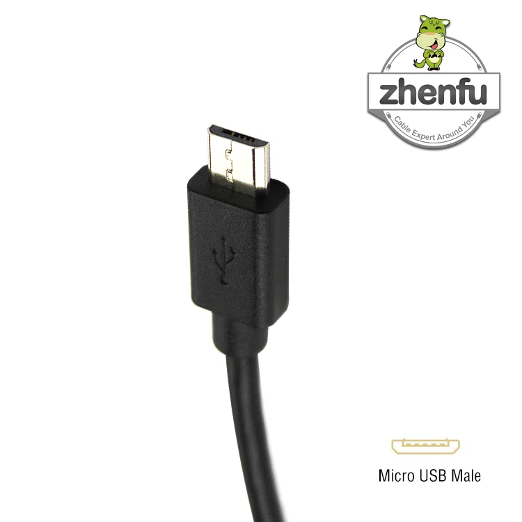 Factory High Quality Dual-Ended Micro USB Cable 20cm OTG Two Double Sided 5m Length Phone Cable