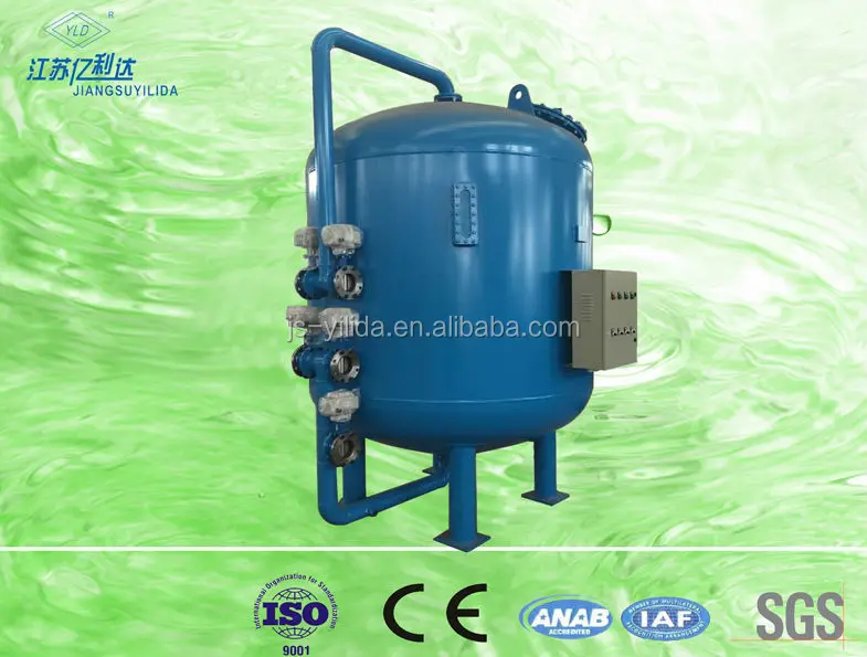 PLC Type Automatic Backwash Quartz Sand Filter for Sewage Treatment Plant