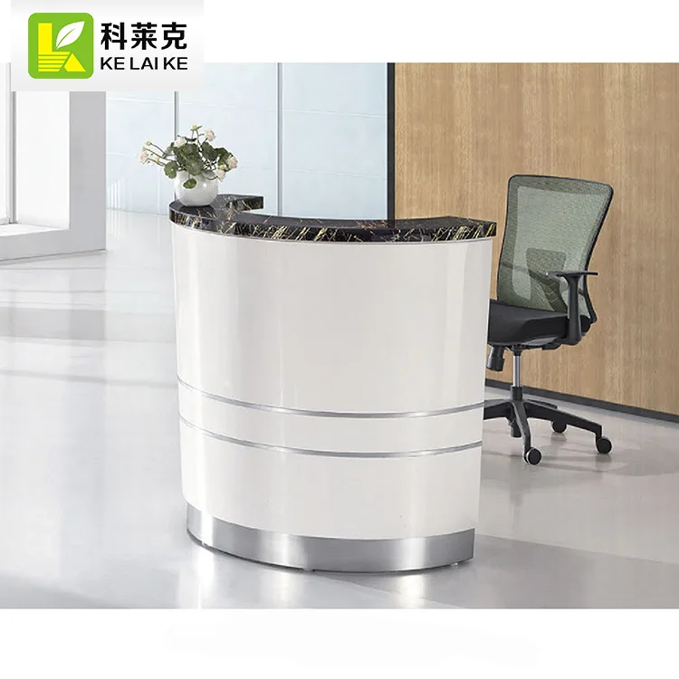 Cheap Reception Counter Semi Circle Half Round Reception Desk