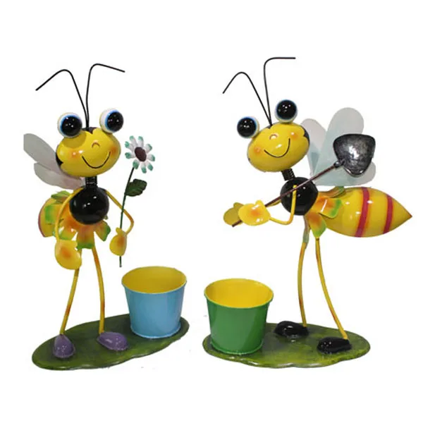   metal bee flower pot  flowering pot flora felt living wall planter vertical 