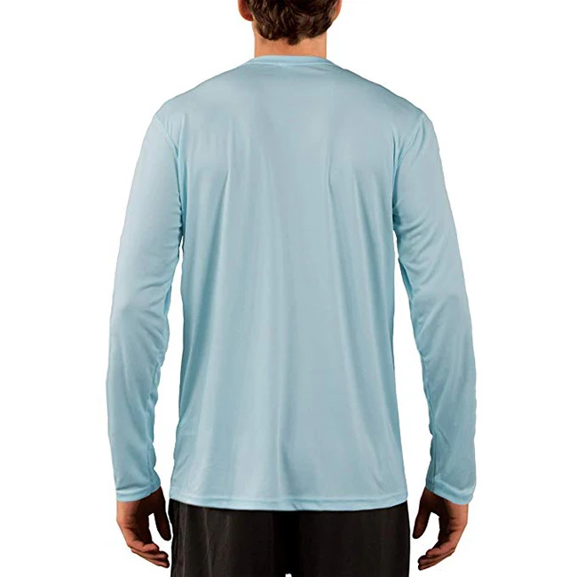 Пользовательская мужсая, купальный костюм с защитой от ультрафиолета 50 +, защита от ультрафиолета, полиэстер сублимации Спорт на открытом воздухе с длинными рукавами модные футболки