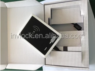 Hotel Reception Programmer with Card Encoder Front Desk Card Reader and Writer Plastic Material Frequency 13.56MHz and 125kHz
