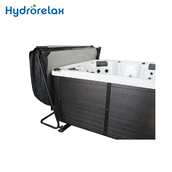 Hy Outdoor Spa Hot Tub Cover Lift Black 90 Degrees Hot Tub Cover Lifter