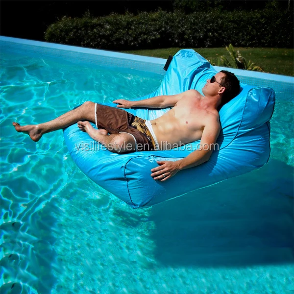 2016 Outdoor Waterproof Bean Bag Floating Bed Swimming Pool Beanbag Chairs