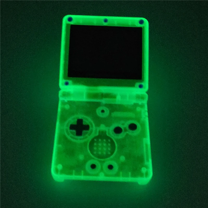 Glow in the Night GITD Luminous Clear Blue Shell for GBA SP