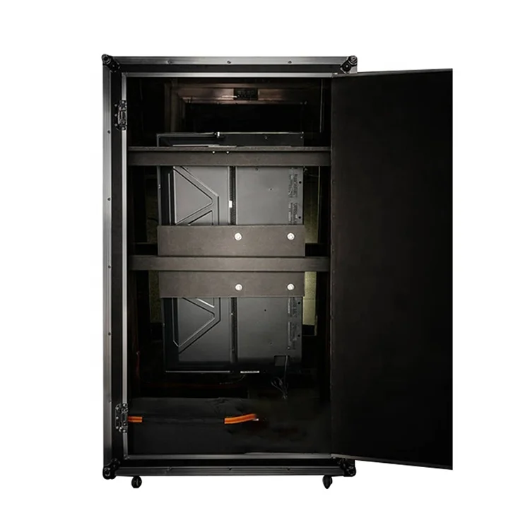 China Digital Interactive Mirror Photobooth Machine Photo Booth Wedding Booth with Wooden Frame