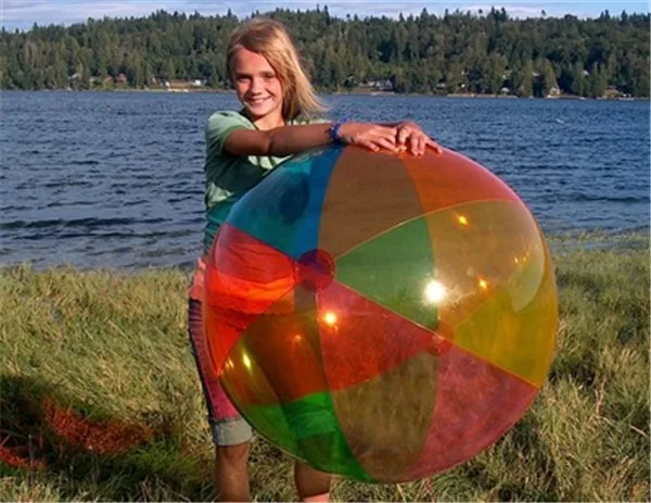 48 Inch 12 Panels Rainbow Pvc Inflatable Big Beach Ball - Buy 48