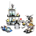 Police Station Truck City Plane ship Motorcycle Building Block Set KAZI 6726 6727 Education Figures Toys