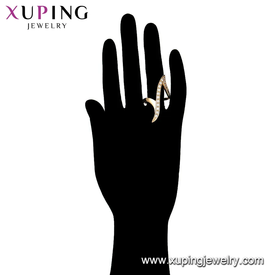 15530 xuping Newest Trending Item Most Popular Designer Delicate 18k Gold Filled Finger Ring