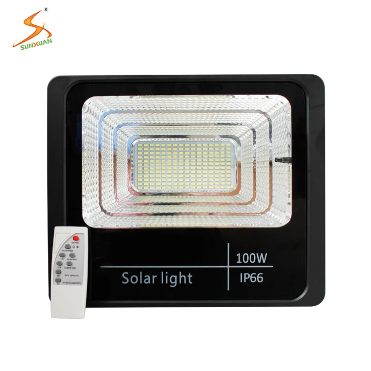Skillful manufacture supply high power smd 100 w led solar flood light